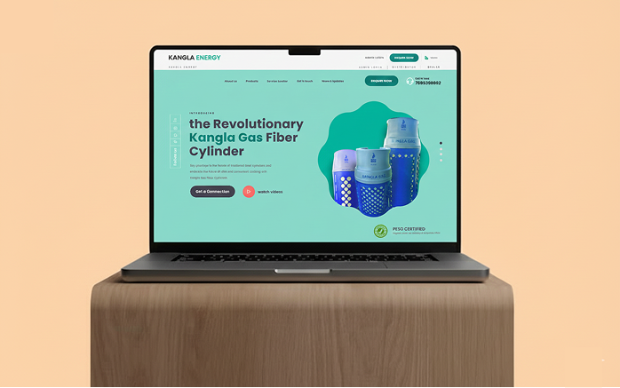 Kangla Energy website development by Design Gama experts